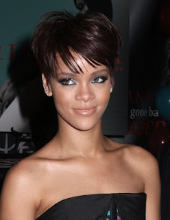 Rihanna Hairstyle With Black Short Hair Cut Gallery Picture 3