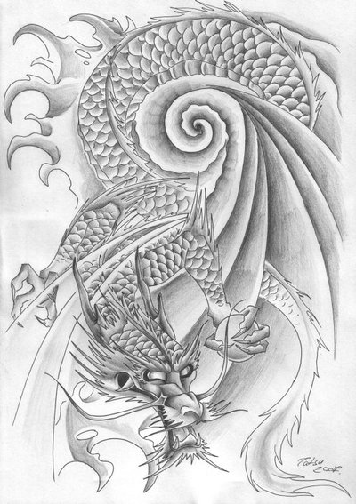 asian tattoo art. Dragon Tattoo art