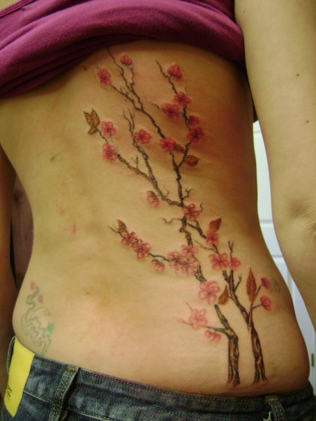 funny essays_13. cherry blossom branch tattoo.