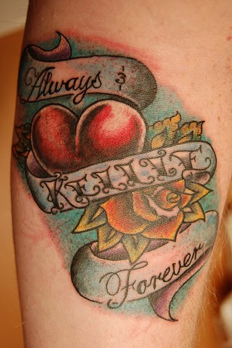 heart tattoos for men. men tattoos letter