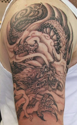 shoulder tattoo designs · dragon. Japanese Dragon Tattoo On The Shoulder