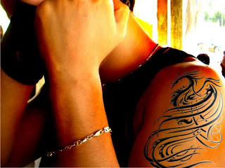 Dragon Tribal Shoulder Tattoo Design