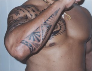 Samoan Tribal Arm Tattoo Design