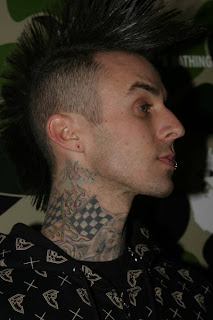 Travis Barker Hair With Fanned Mohawk Hairstyles 3