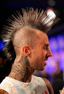 Travis Barker Hair Styles With Fanned Mohawk Hairstyles 6