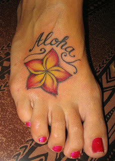 Hawaiian flowers pictures 3 - Flower foot tattoos