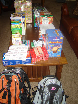 72 Hour Kit food packs.