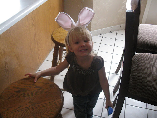 Leilah in her Easter ears