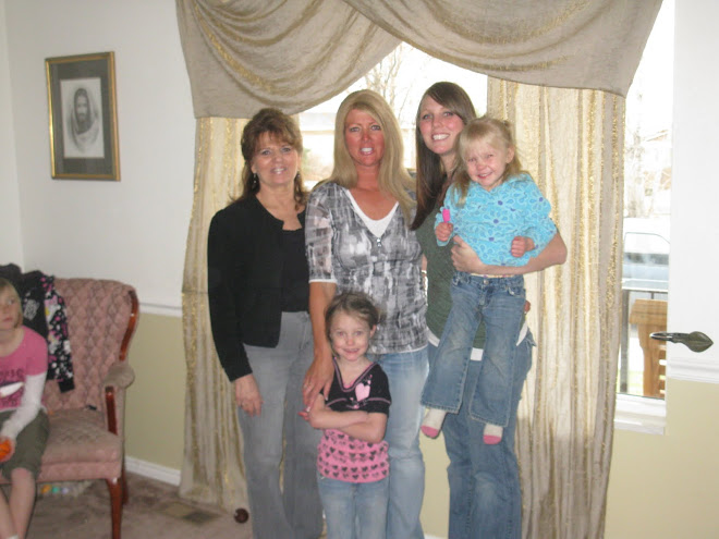 4 Generation photo Grandma, mom , me, and my girls