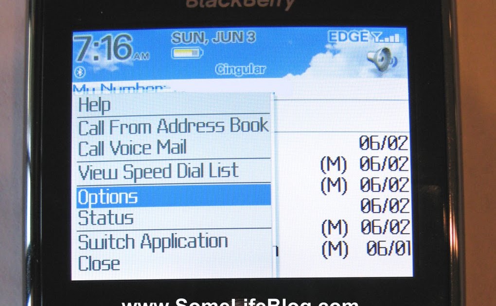 Some Life Blog BlackBerry How to adjust your Phone Call Logging Settings