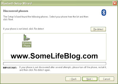 Bluetooth Cell Phone Configuration for Motorola Phone Tools Step 4