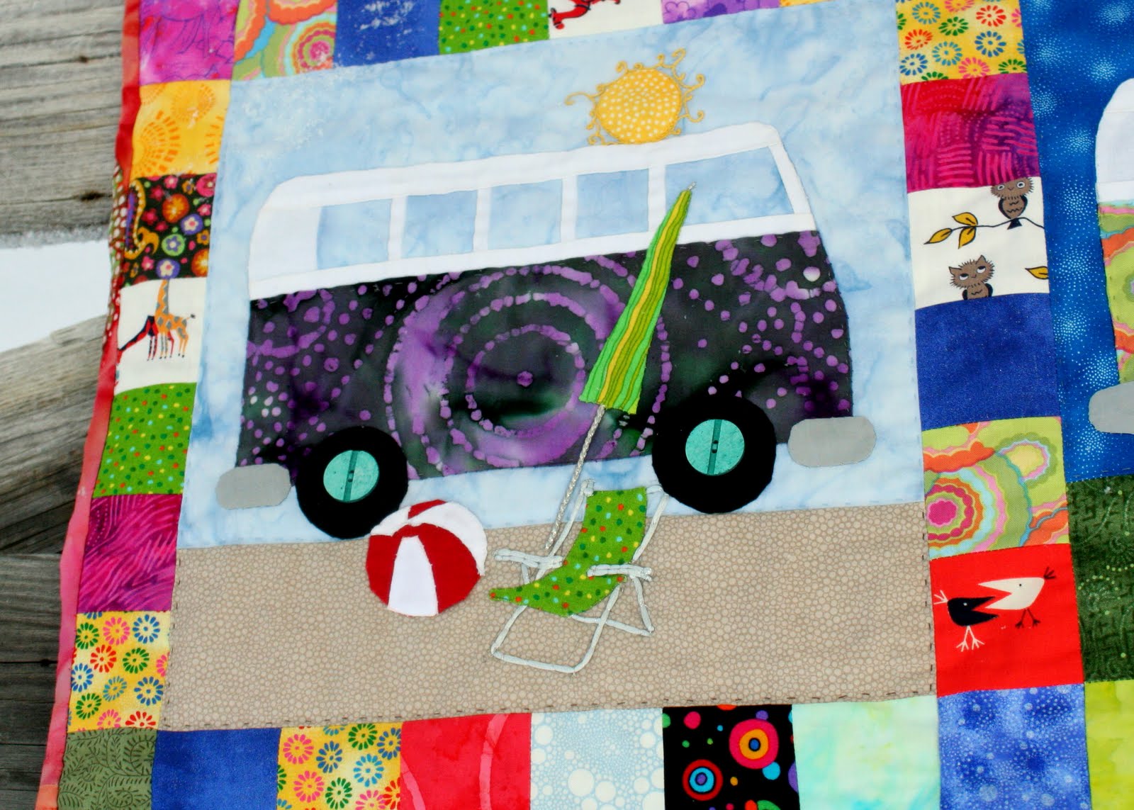 Dirt Cheap Decor! VW Bus Quilt