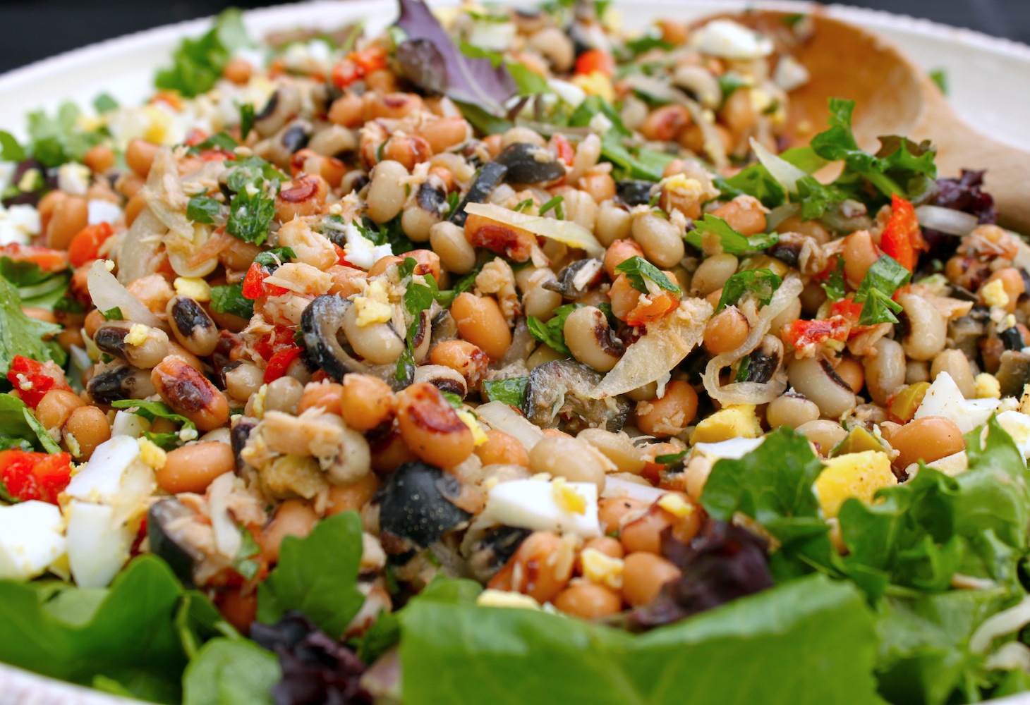 There's a Newf in My Soup! Our Portuguese Picnic Table Overfloweth