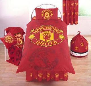 Costum Soccer Manchester United Duvet Set Crest