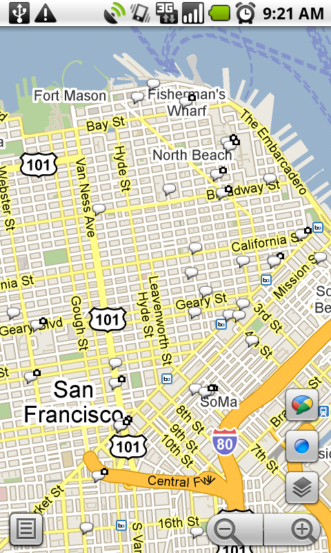 google maps icon. Buzz layer in Google Maps,