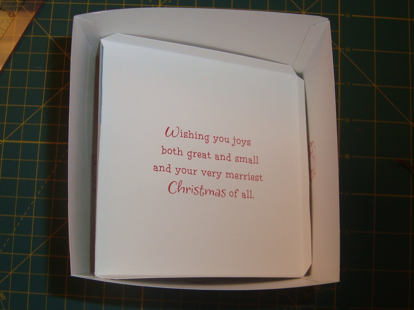Handmade Happiness Greeting Card gift box tutorial
