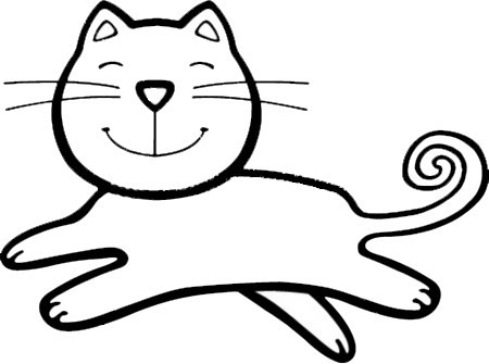 Desenhos de Gatos para colorir, jogos de pintar e imprimir