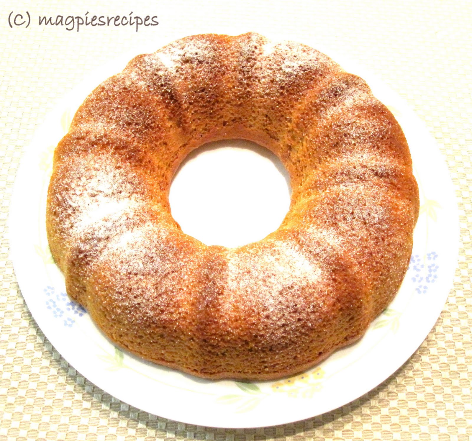 Magpie's Recipes Coconut Orange Bundt Cake