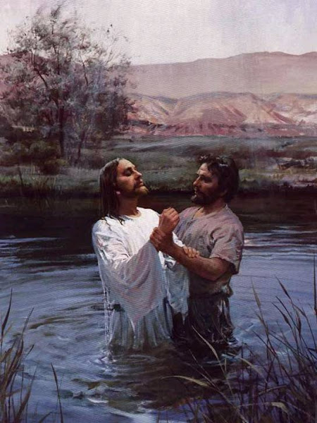 Jesus recibiendo el bautismo