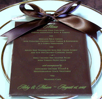 Candy Menu