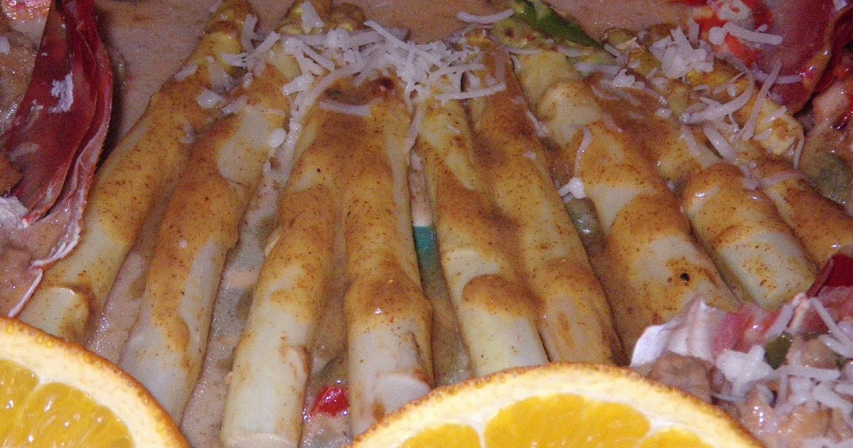 Year on the Grill Roasted White Asparagus CARIBBEAN STYLE!