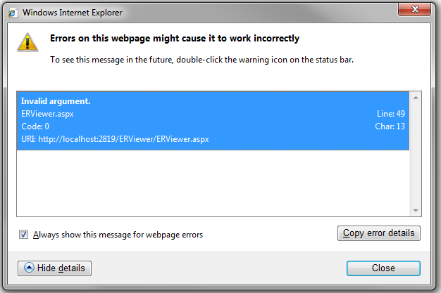 IE8 Popup Invalid Argument invalid argument. IE8 Popup Invalid Argument