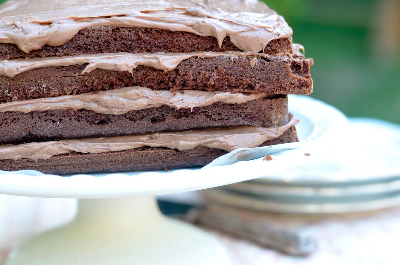 the urban baker Layered Buttermilk Chocolate Cake