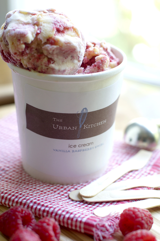 the urban baker Raspberry Swirl Ice Cream