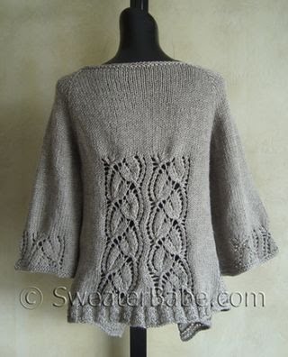 I Knit and Tell: Sweaterbabes Dramatic Lace Wrap Cardigan