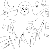 ghost coloring sheets