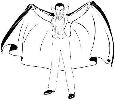 Halloween Dracula Coloring Pages