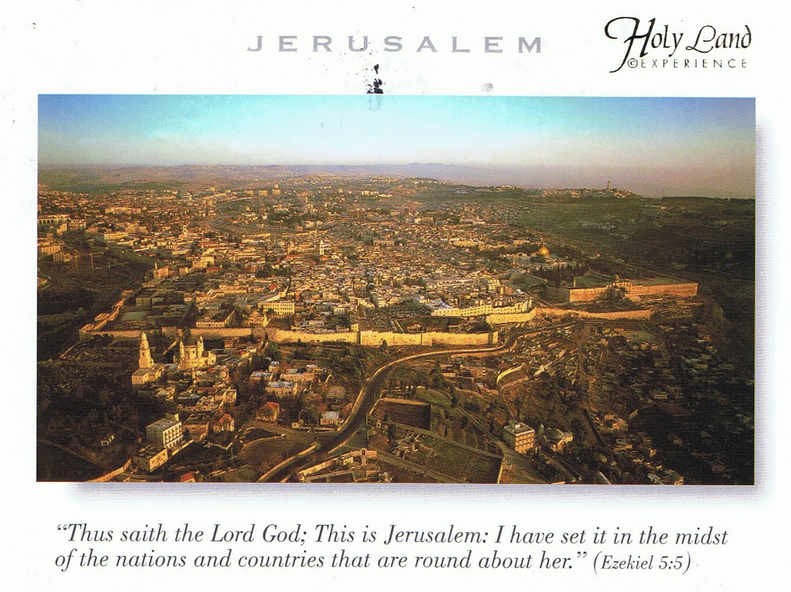 jerusalem postcard