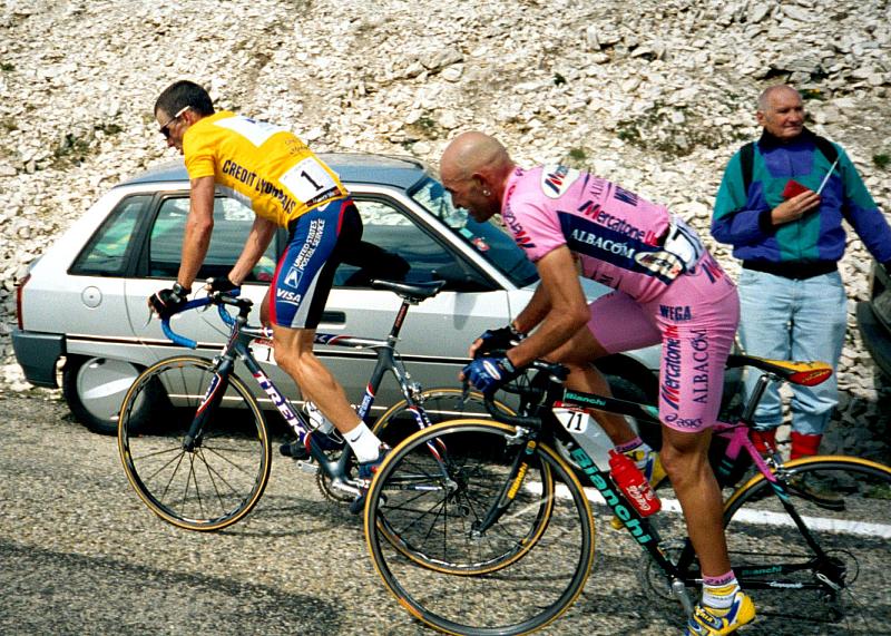Fixed Gear Blog Lance vs. Marco at Mont Ventoux