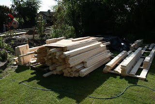 helsinki log cabin instalation