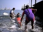 Niños de El Loa practican actividaes náuticas.