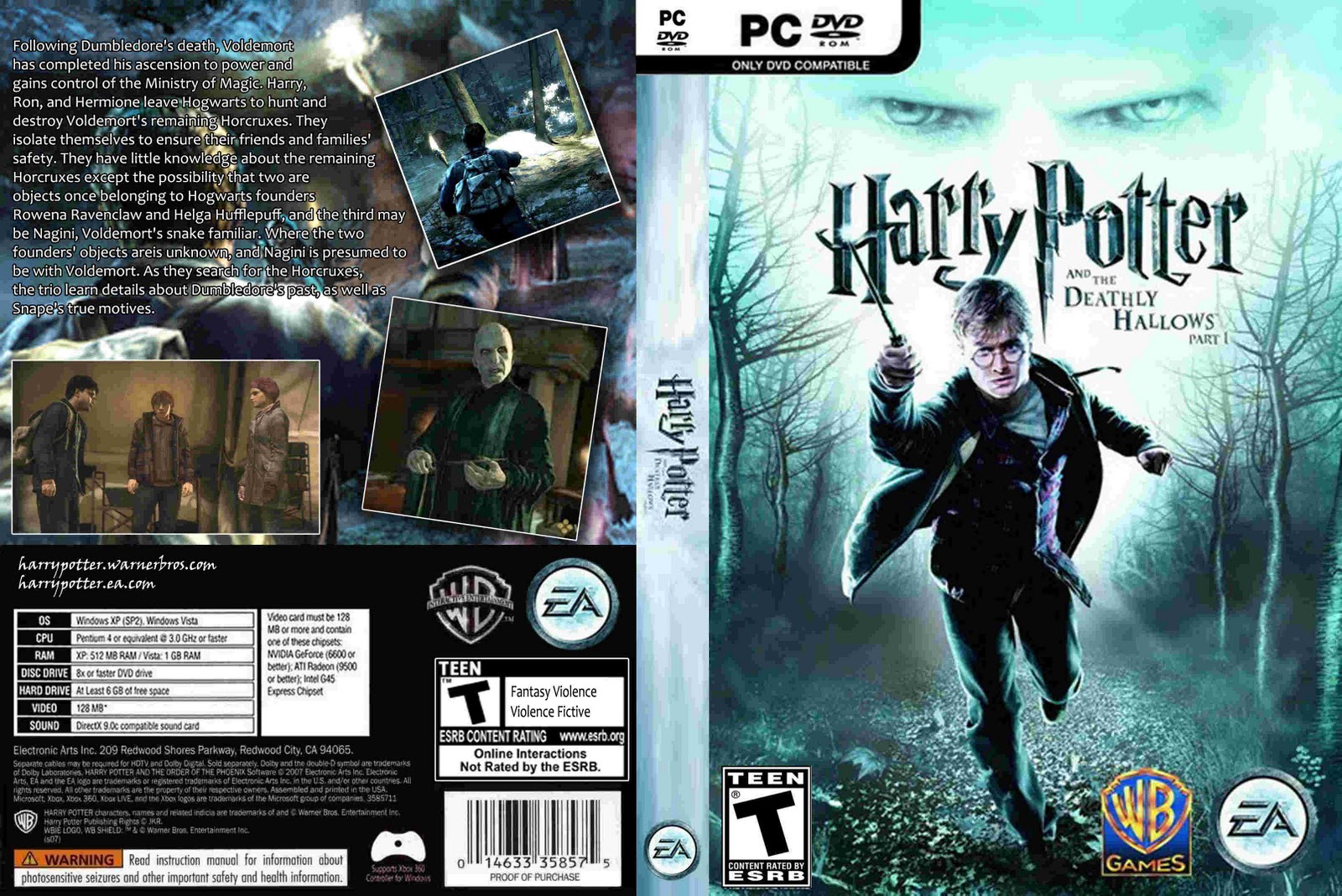 xbox 360 covers Harry Potter Deadly Hallows