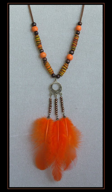 Orange Pendant Necklace