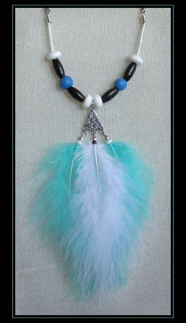 Turquoise and White Necklace