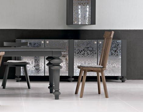 New Home Design: Silk Screen Mirror Furniture modern design from 