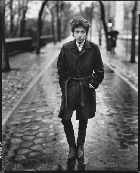 Bob Dylan in Central Park, 1965 by Richard Avedon