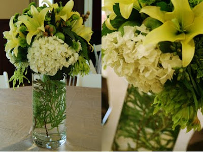 A White Yellow and Green Wedding