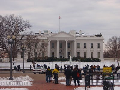 White House in the Snow