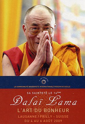 Dalaï Lama Lausanne 4 au 6 Août 2009