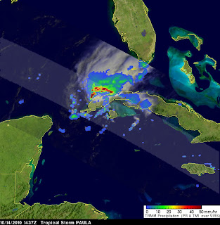 Hurricane Paula Atlantic Ocean