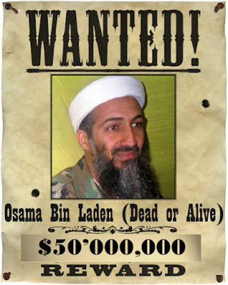 Osama Bin Laden Wanted Poster. OSAMA BIN LADEN WANTED POSTER