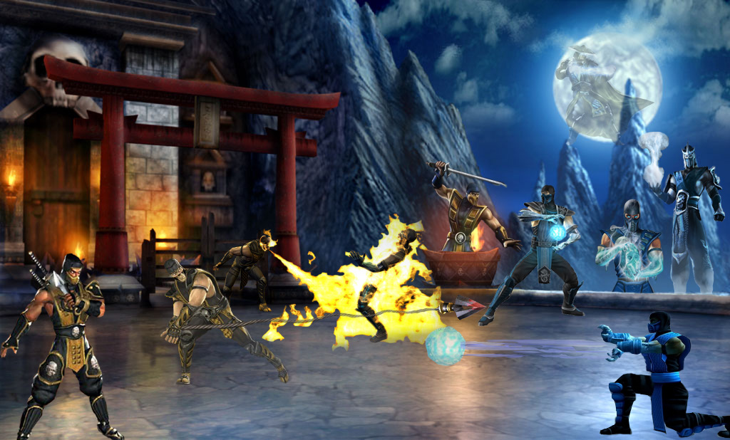 mortal kombat 9 sub zero wallpaper. mortal kombat 9 scorpion vs