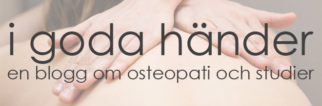 I goda händer - en blogg om osteopati och studier