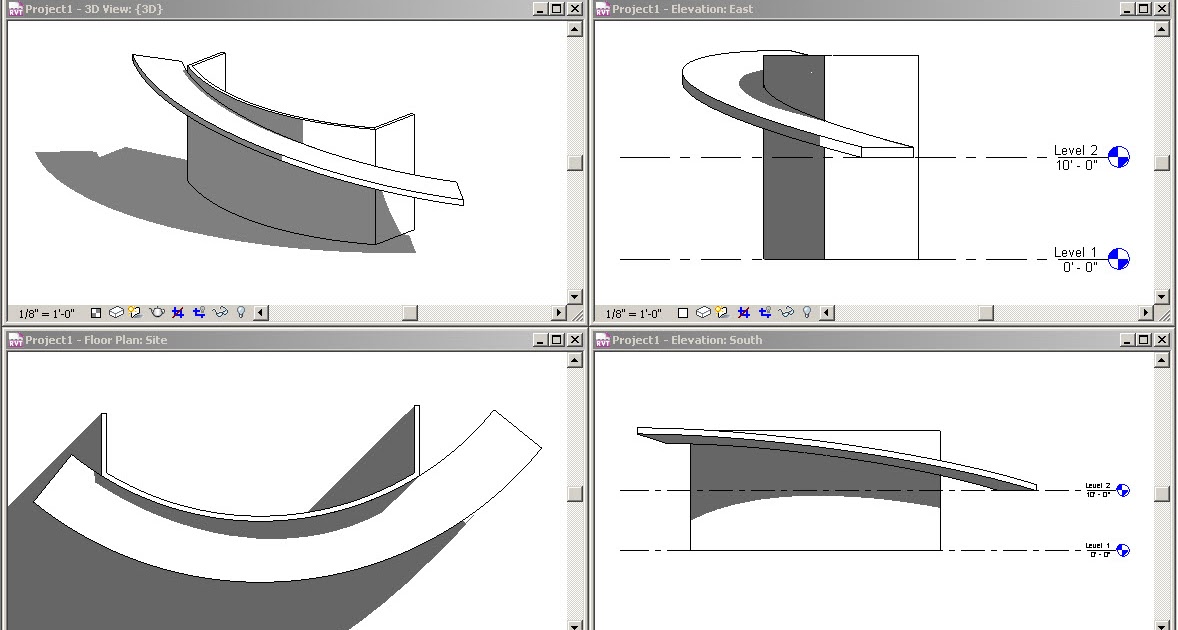 Revit OpEd Roof Example Slope and Shape Editing