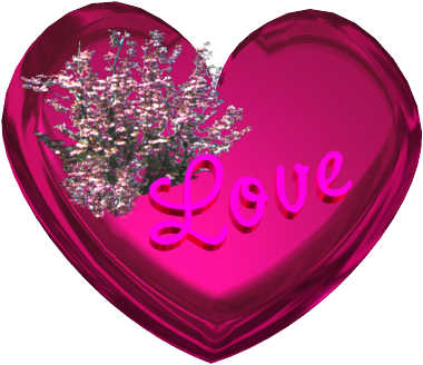 Flowers And Love Hearts. wallpaper i love you heart