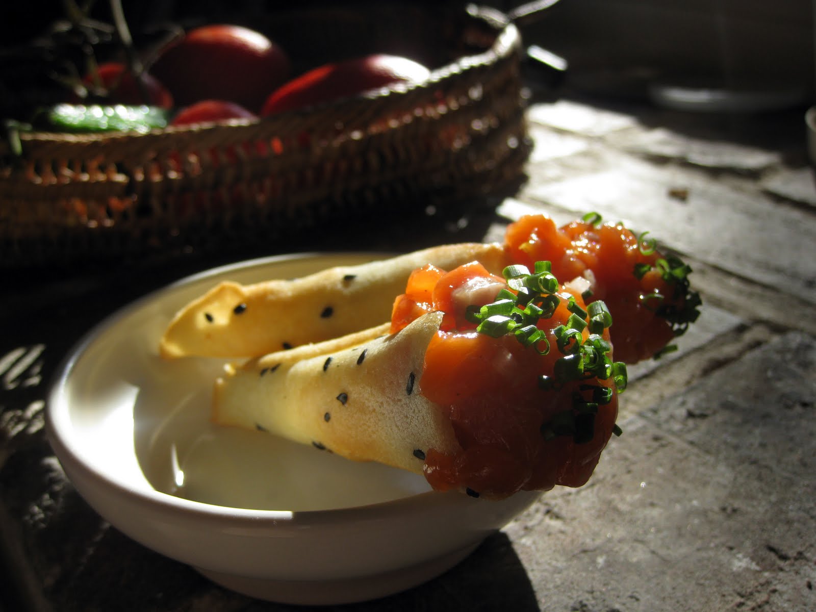 salty // sour // bittersweet Thomas Keller Weekend Salmon tartare